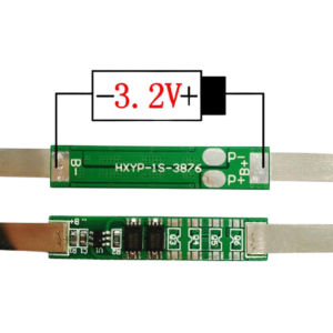 CIRCUITO DE PROTECAO DE BATERIAS BMS 1S - 1 CELULA 3.2V / 2AH / LIFEPO4 38X7.6X2MM