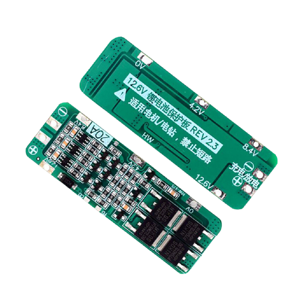 CIRCUITO DE PROTECAO DE BATERIAS BMS 3S - 3 CELULAS 11,1V / 20AH LI-ION / LI-PO