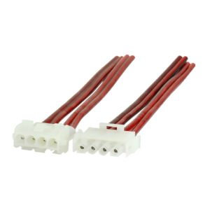 CABO CHICOTE 4 VIAS 1MM2 MACHO/FEMEA 27CM 25A/OD:3.0X7.0MM