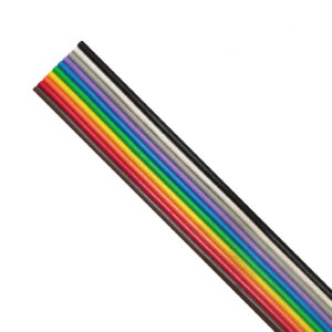 CABO FLAT 10 VIAS COLORIDO 300V 70 GRAUS 10X26AWG (METRO)