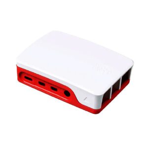 CASE RASPBERRY 4 ORIGINAL BRANCO E VERMELHO