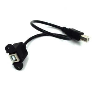 EXTENSAO USB IMPRESSORA 30CM FEMEA PARA PAINEL USB-30PT-B