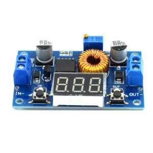 MODULO REGULADOR DE TENSAO STEP DOWN 5A LM2596 COM VOLTIMETRO