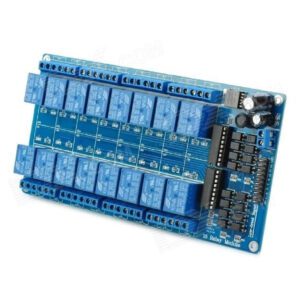 MODULO RELE 5V COM 16 CANAIS E OPTOACOPLADORES PARA ARDUINO