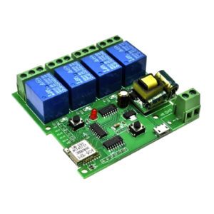MODULO RELE INTERRUPTORES WIFI COM 4 CANAIS