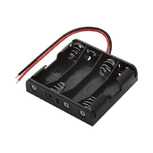 SUPORTE PARA PILHAS 4 X AA (TIPO CANOA)