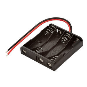 SUPORTE PARA PILHAS 4 X AAA (TIPO CANOA)