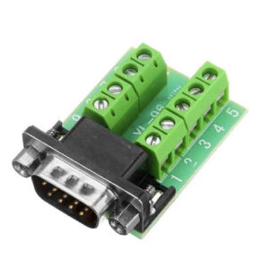 MODULO ADAPTADOR DB9 SERIAL RS232 MACHO PARA BORNE