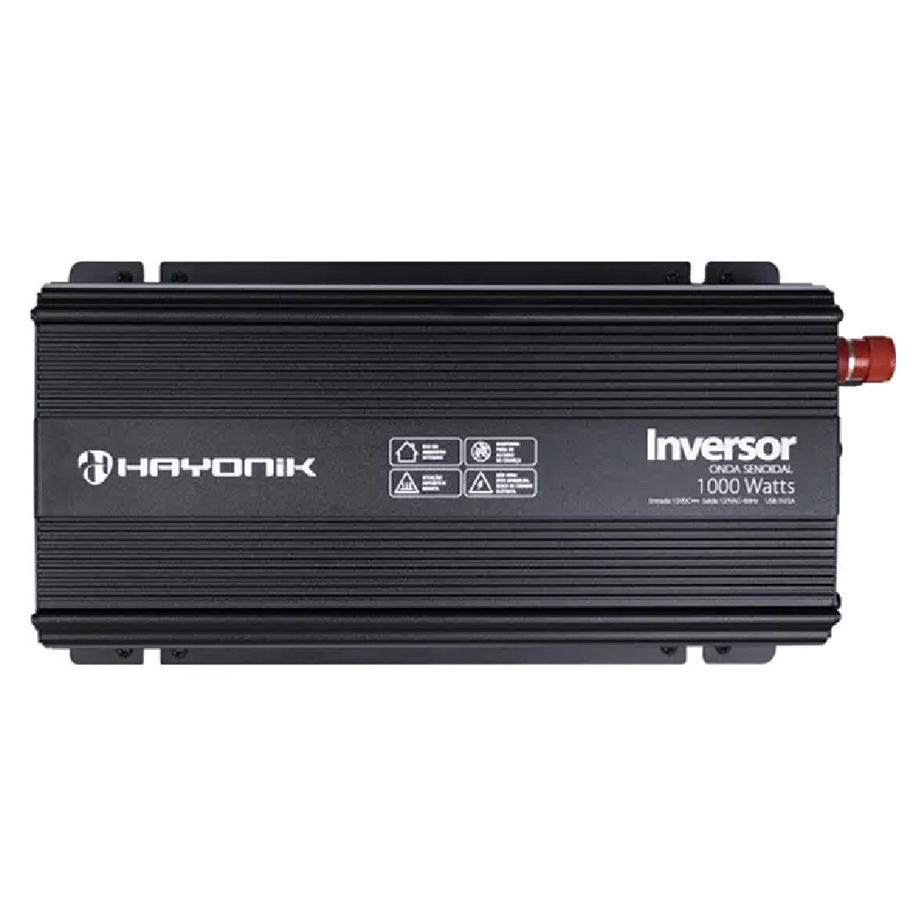 INVERSOR 12V / 110V 1000W SENOIDAL HAYONIK