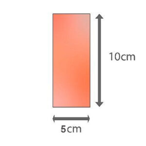 PLACA FIBRA DE VIDRO VIRGEM DUPLA FACE 5X10 CM