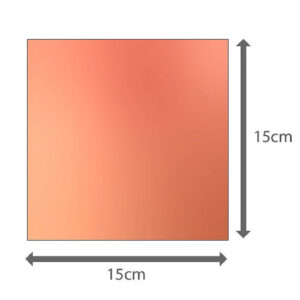 PLACA FIBRA DE VIDRO VIRGEM DUPLA FACE 15X15 CM