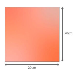 PLACA FENOLITE VIRGEM DUPLA FACE 20X20 CM