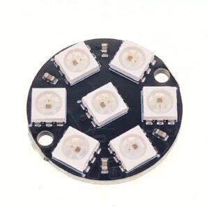 MODULO LED ENDERECAVEL 7 BITS RGB WS2812 - 5050 - CIRCULAR