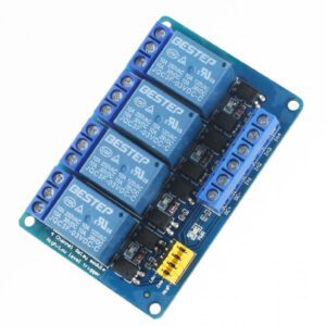 MODULO RELE 5V COM 4 CANAIS E BORNES KRE / OPTOACOPLADOR PARA ARDUINO