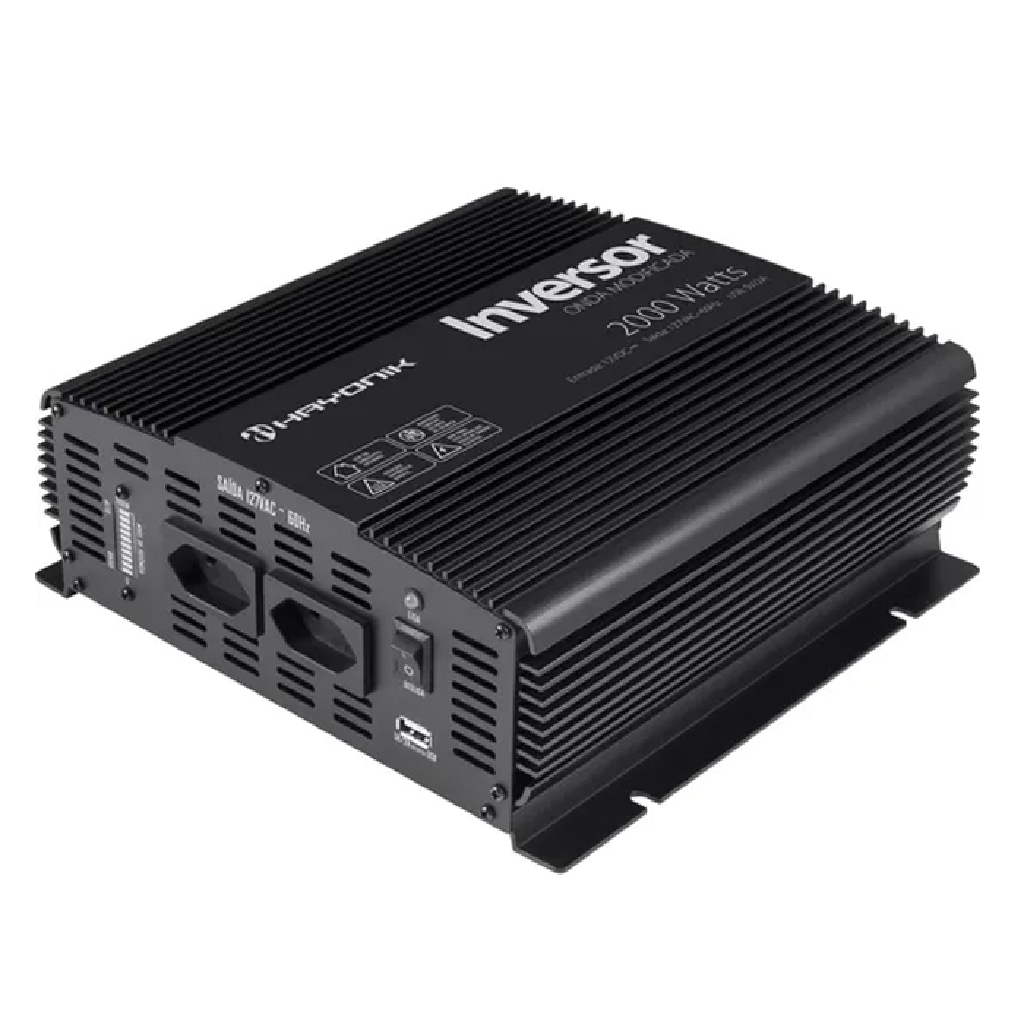 INVERSOR 12V / 110V 2000W ONDA MODIFICADA HAYONIK - Imagem 2