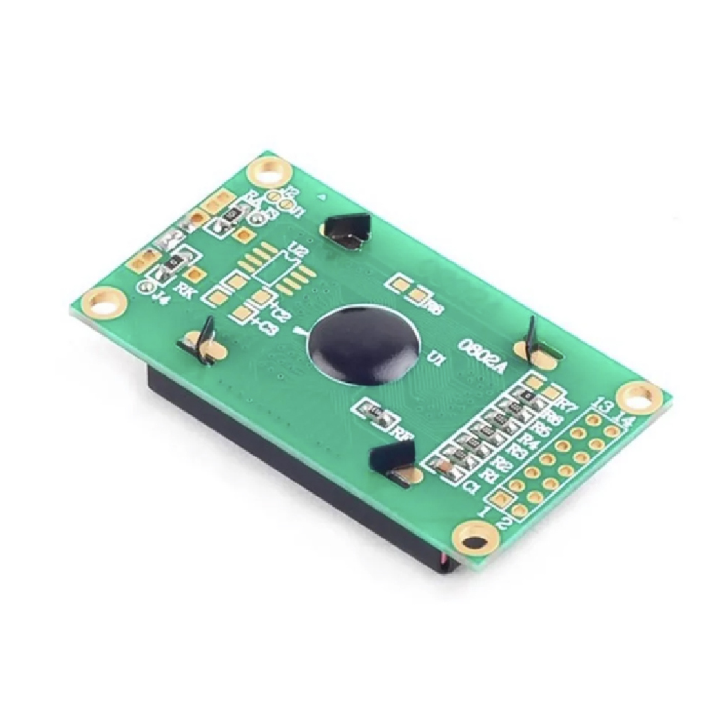 DISPLAY LCD 8X2 FUNDO AZUL COM ESCRITA BRANCA PARA ARDUINO - Imagem 2