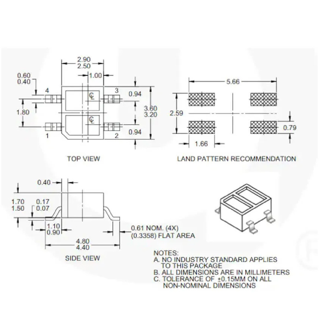 SENSOR REFLEXIVO OPTICO QRE1113SMD - Imagem 3
