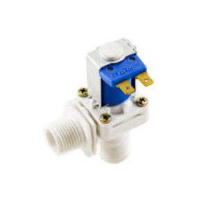 VALVULA SOLENOIDE 1/2" - 1/2" - 90 GRAUS - 12VDC VA08