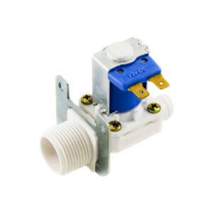 VALVULA SOLENOIDE 3/4" - MANGUEIRA 1/2" - 180 GRAUS - 12VDC VA01
