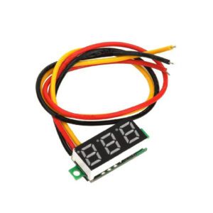 MODULO VOLTIMETRO VERMELHO 0.28" 0 A 30 VOLTS DC COM TRES FIOS