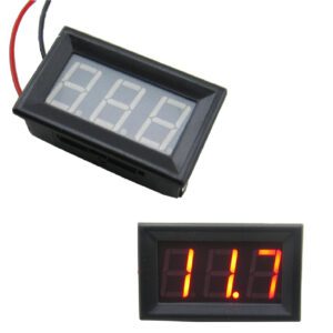 MODULO VOLTIMETRO VERMELHO 0.56" 4 A 30 VOLTS DC COM DOIS FIOS