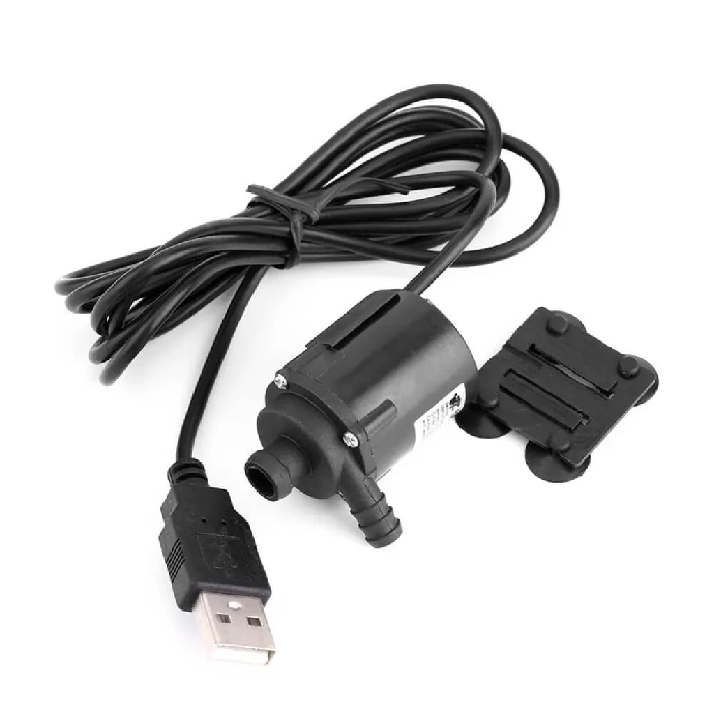 MINI BOMBA DE AGUA SUBMERSIVEL 5V USB PRETA