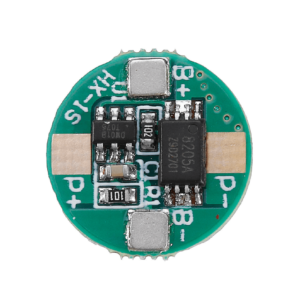 CIRCUITO DE PROTECAO DE BATERIAS BMS 1S - 1 CELULA 3,7V / 2,5A LI-ION/LI-PO 13,5X13,5X2,6MM REDONDA
