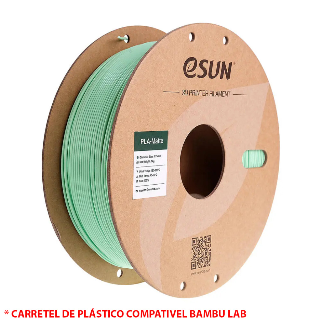 FILAMENTO PLA MATTE MINT GREEN 1,75MM 1KG E-SUN