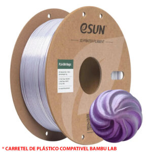 FILAMENTO PLA SILK MAGIC PURPLE / SILVER 1,75MM 1KG E-SUN
