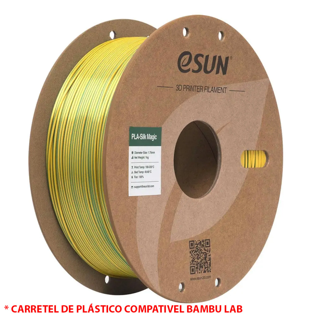 FILAMENTO PLA SILK MAGIC GOLD / GREEN 1,75MM 1KG E-SUN