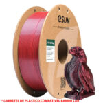 FILAMENTO PLA SILK MAGIC BLACK / RED 1,75MM 1KG E-SUN