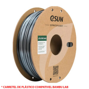 FILAMENTO PLA SILK CANDY SILVER / BLACK 1,75MM 1KG E-SUN