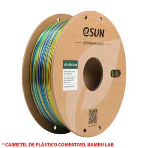 FILAMENTO PLA SILK CANDY GOLD / BLUE / GREEN 1,75MM 1KG E-SUN