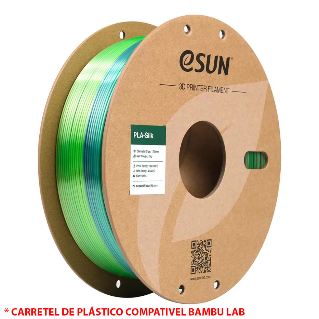 FILAMENTO PLA SILK RAINBOW FOREST 1,75MM 1KG E-SUN