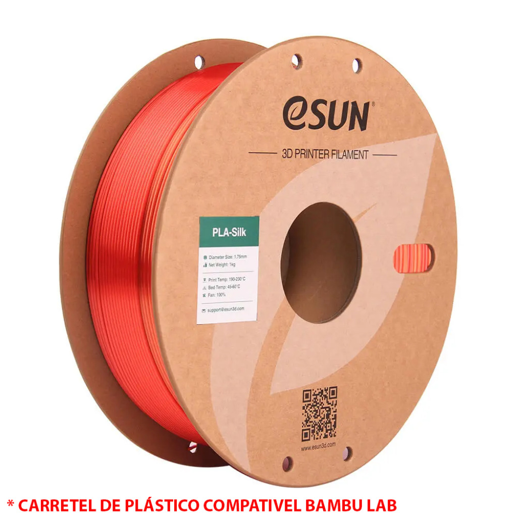 FILAMENTO PLA SILK SCORCHING SUN 1,75MM 1KG E-SUN