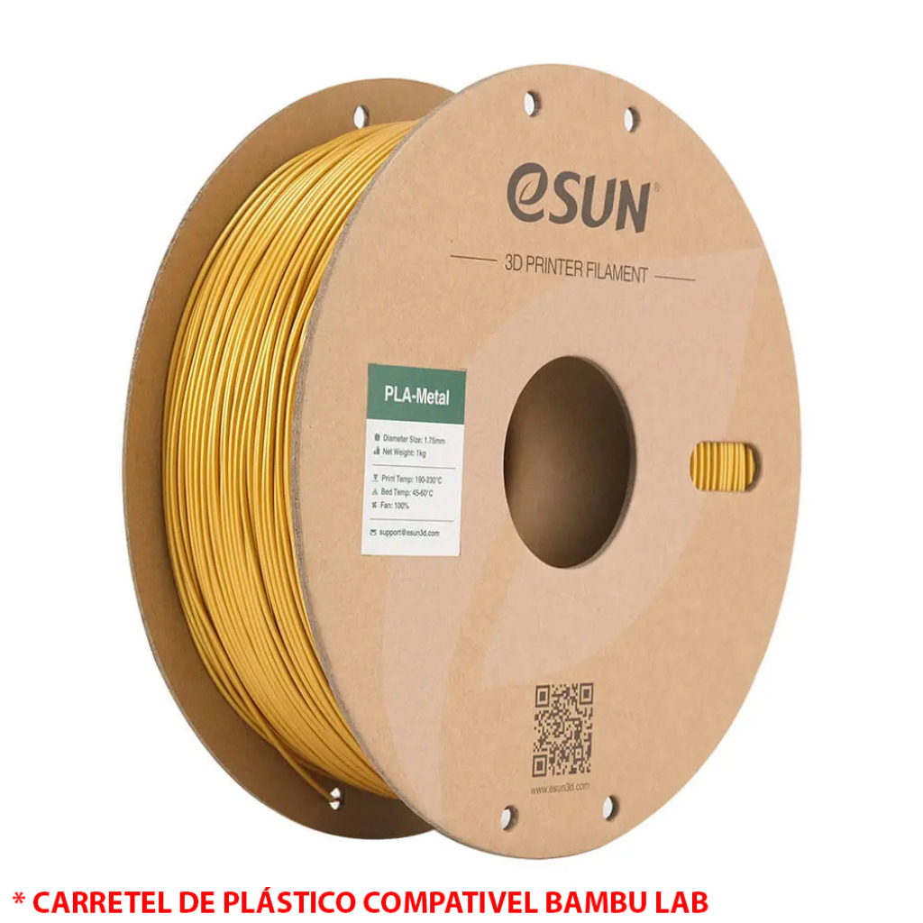 FILAMENTO PLA METAL GOLD 1,75MM 1KG E-SUN