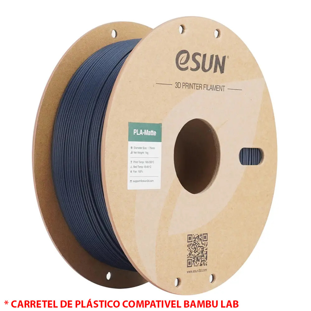 FILAMENTO PLA MATTE DARK BLUE 1,75MM 1KG E-SUN