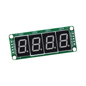 MODULO ESTATICO 4 DIGITOS DISPLAY 7 SEGMENTOS COM 74HC595 - VERMELHO