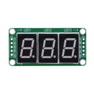 MODULO ESTATICO 3 DIGITOS DISPLAY 7 SEGMENTOS COM 74HC595 - VERMELHO