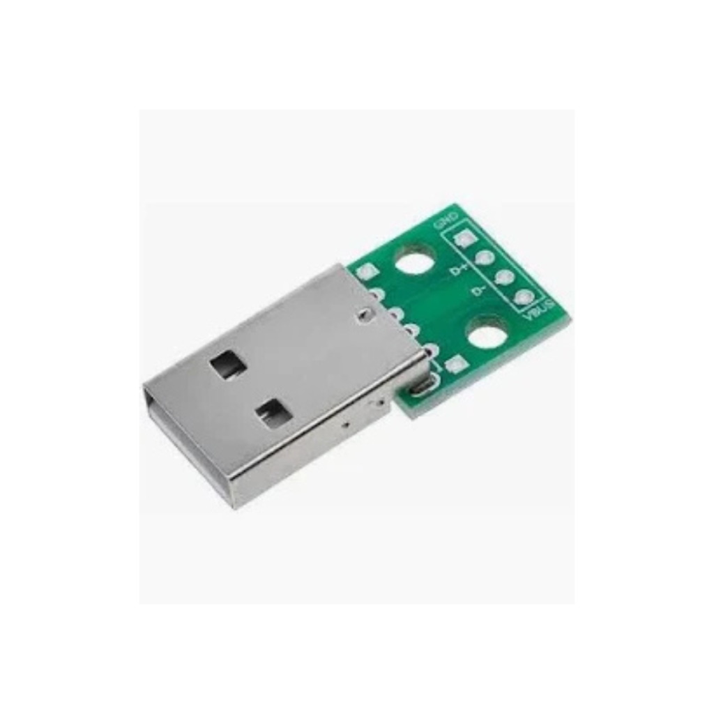 MODULO ADAPTADOR CONECTOR USB MACHO 2.0 PARA DIP