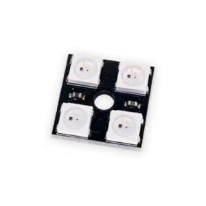 MODULO LED ENDERECAVEL 4 BITS RGB WS2812 - QUADRADO