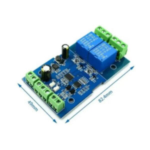 MODULO RELE 5V COM 2 CANAIS COM RS485 TTL MODBUS RTU