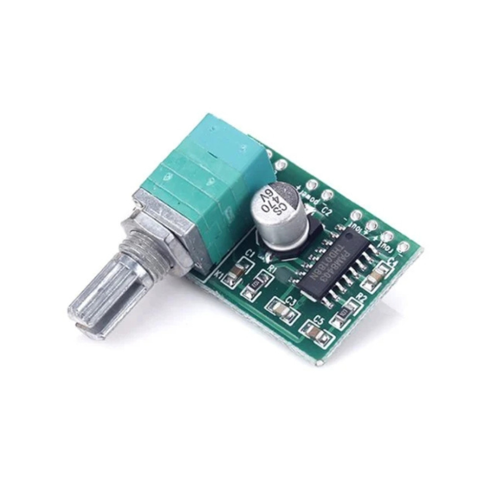MODULO AMPLIFICADOR DE AUDIO PAM8403 COM CONTROLE DE VOLUME