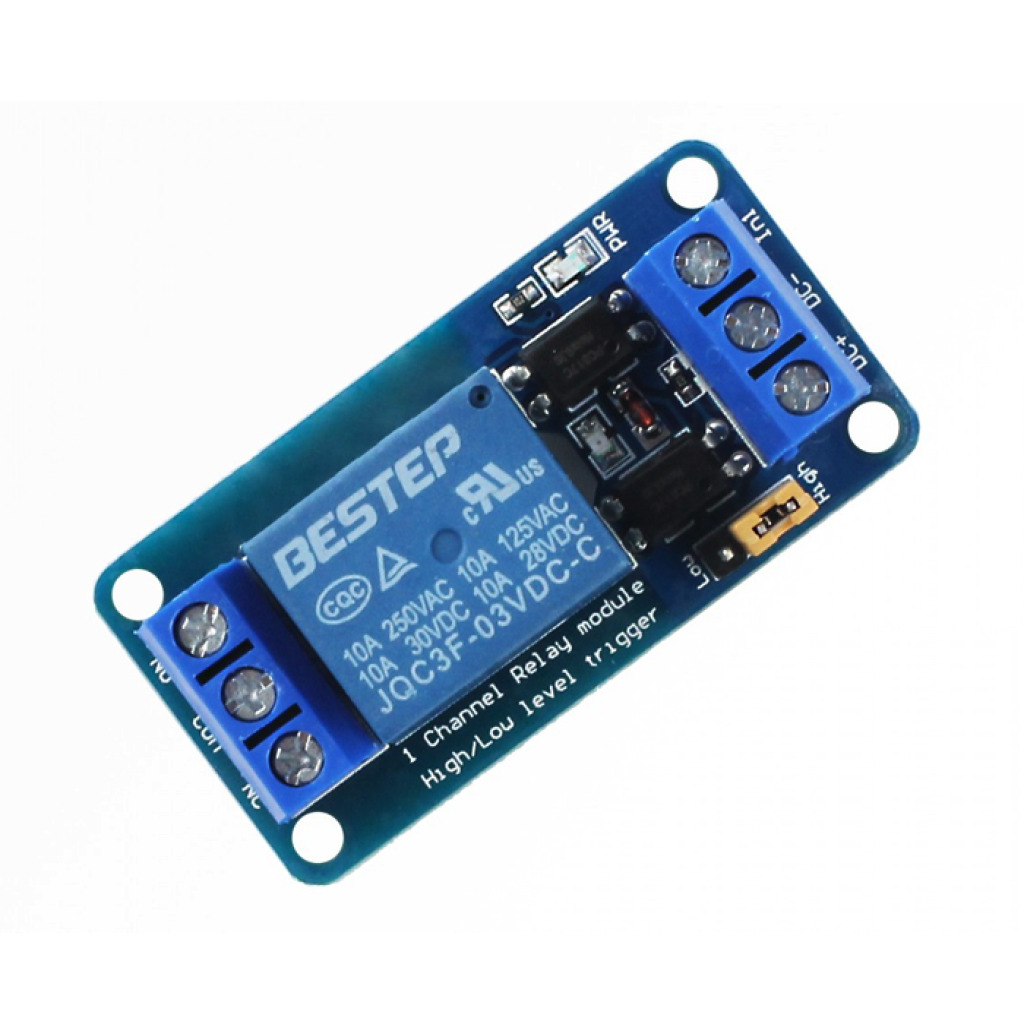 MODULO RELE 3V COM 1 CANAL PARA ARDUINO / ESP32 JUMPER HIGH/LOW - Imagem 3