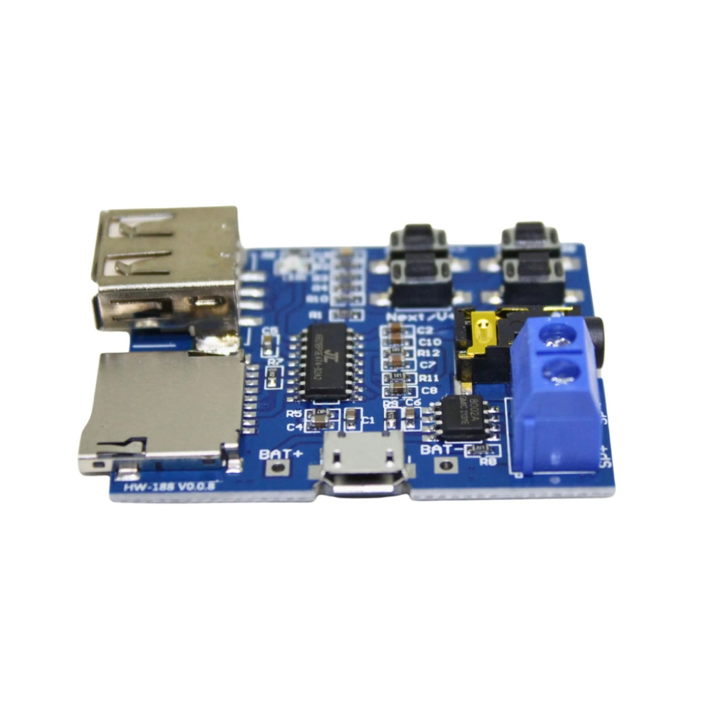 MODULO AMPLIFICADOR E DECODIFICADOR DE AUDIO MP3 COM MICRO USB