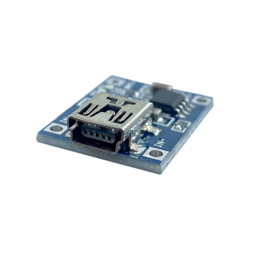 MODULO CARREGADOR DE BATERIA DE LITHIUM ION TP4056 CONECTOR MINI USB