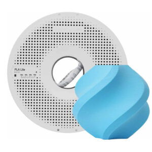FILAMENTO PLA LITE AZUL CIANO 1,75MM 1KG BAMBU LAB (COM CARRETEL)