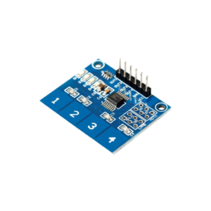 MODULO SENSOR DE TOQUE CAPACITIVO TTP224 4 TECLAS