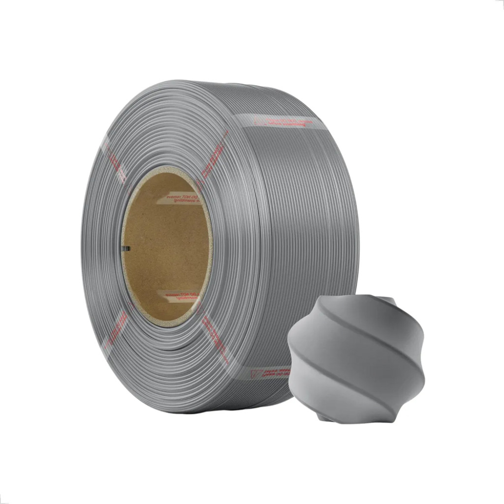 FILAMENTO PLA LITE CINZA 1,75MM 1KG BAMBULAB - REFIL (SEM CARRETEL)
