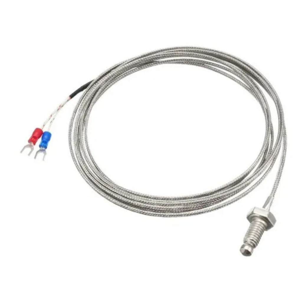 SENSOR TERMOPAR TIPO K 0 A 600 GRAUS COM ROSCA M6